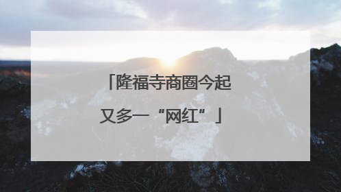 隆福寺商圈今起又多一“网红”