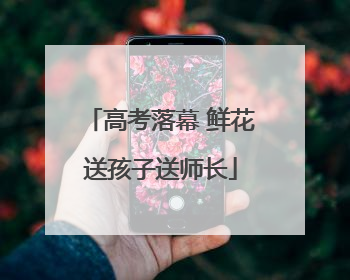高考落幕 鲜花送孩子送师长