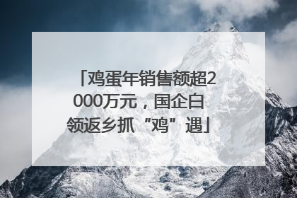 鸡蛋年销售额超2000万元，国企白领返乡抓“鸡”遇