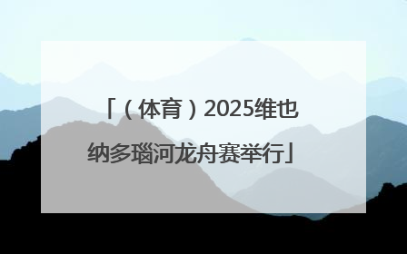 （体育）2025维也纳多瑙河龙舟赛举行