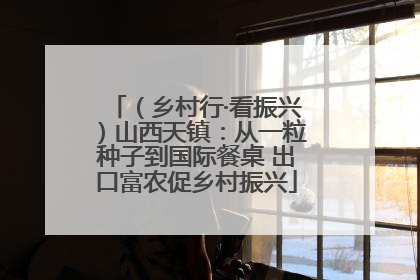 （乡村行·看振兴）山西天镇：从一粒种子到国际餐桌 出口富农促乡村振兴