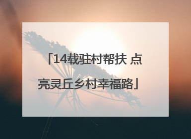 14载驻村帮扶 点亮灵丘乡村幸福路