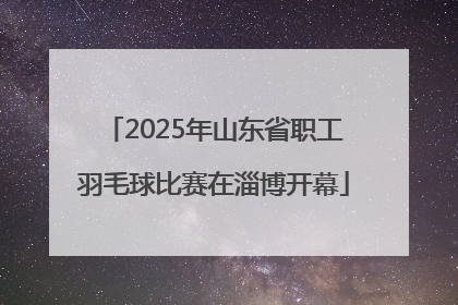 2025年山东省职工羽毛球比赛在淄博开幕