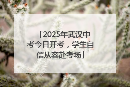 2025年武汉中考今日开考，学生自信从容赴考场