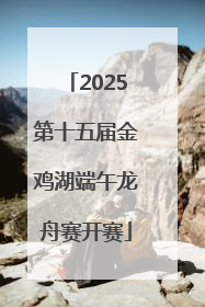 2025第十五届金鸡湖端午龙舟赛开赛