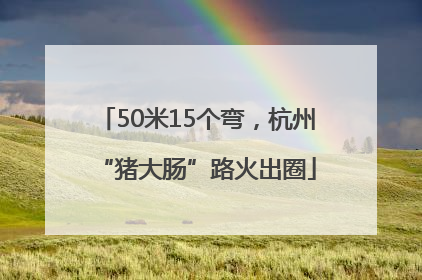 50米15个弯，杭州“猪大肠”路火出圈
