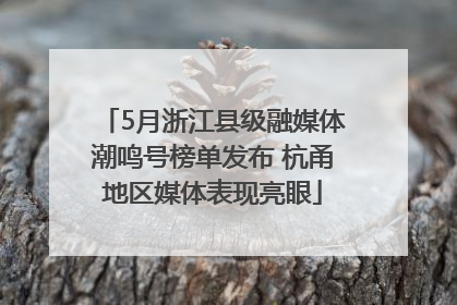 5月浙江县级融媒体潮鸣号榜单发布 杭甬地区媒体表现亮眼