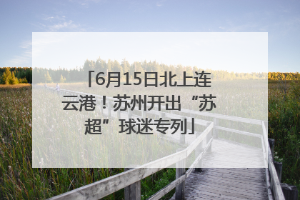 6月15日北上连云港！苏州开出“苏超”球迷专列