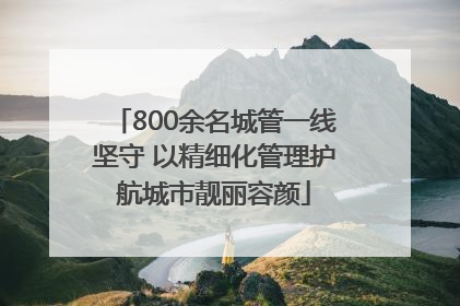 800余名城管一线坚守 以精细化管理护航城市靓丽容颜